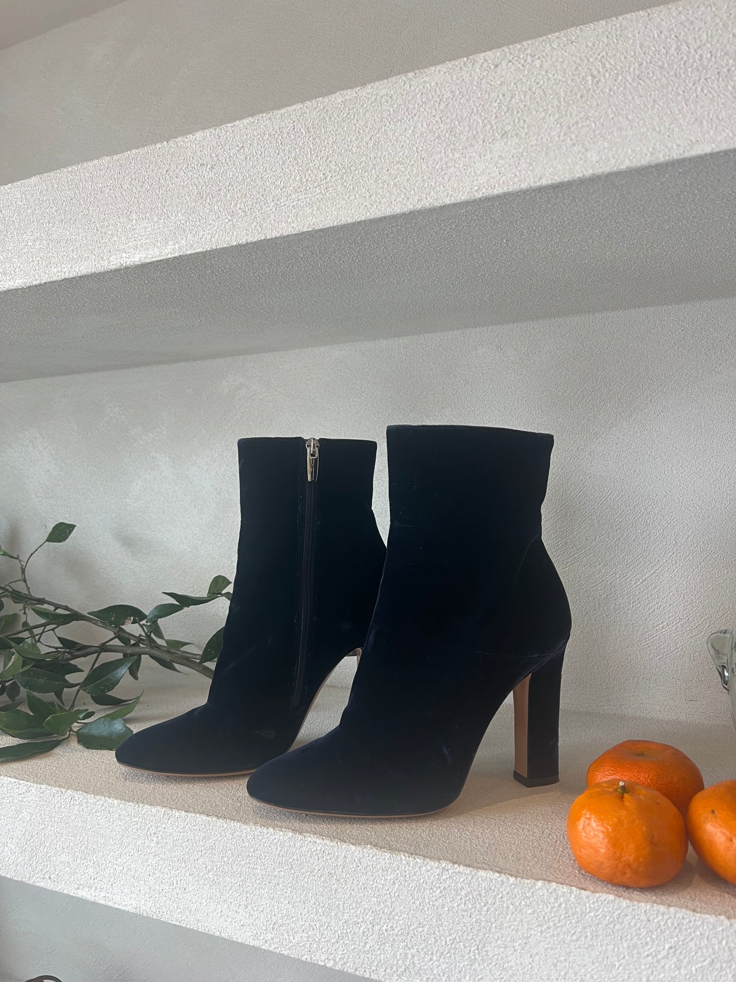 Gianvito Rossi Velvet Boots size 37.5