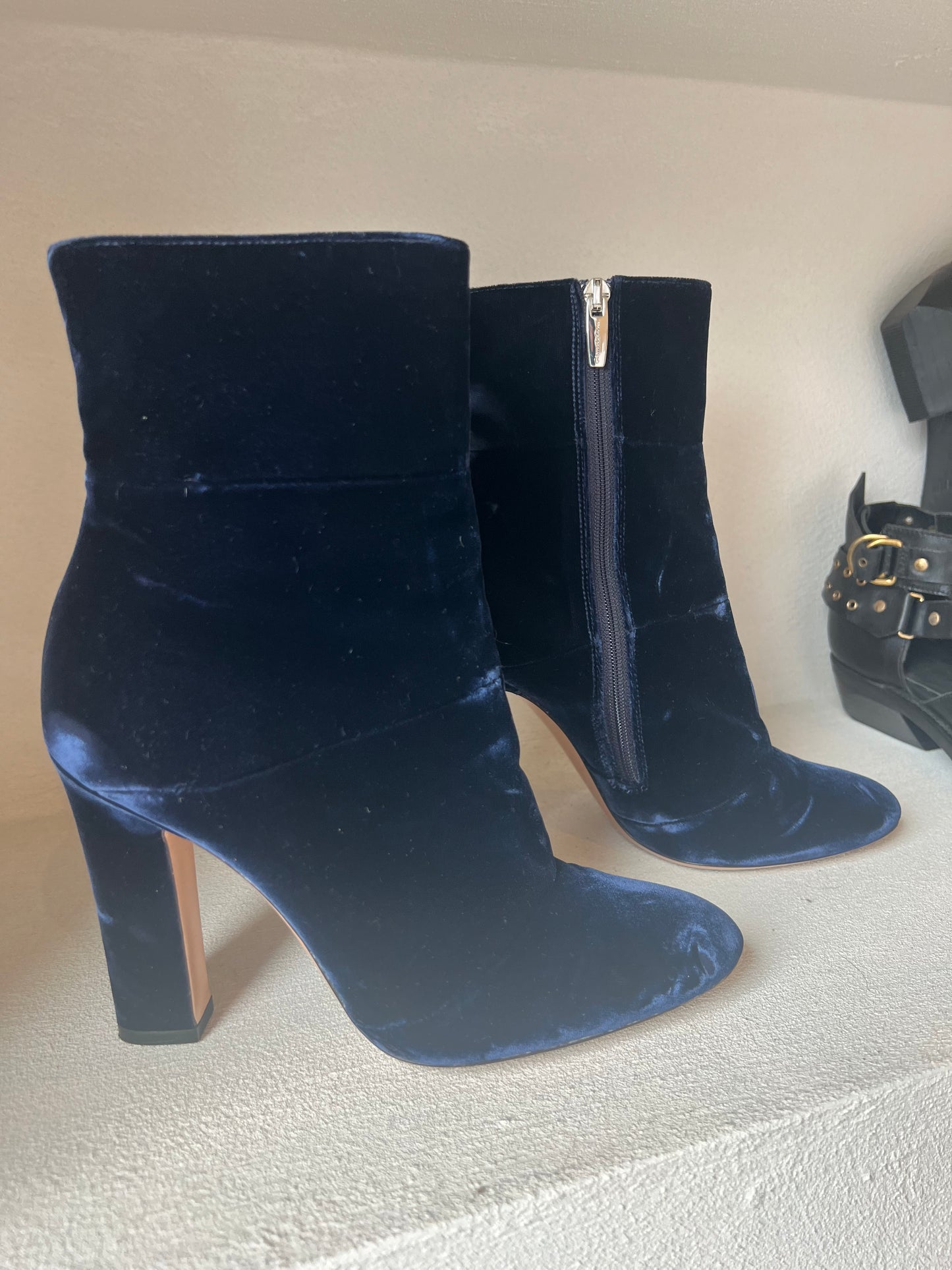 Gianvito Rossi Velvet Boots size 37.5